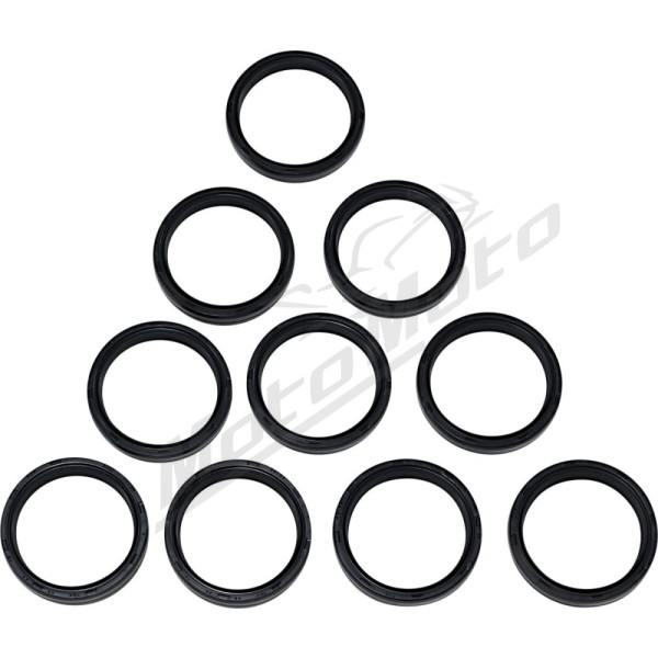 DRAG SPECIALTIES Fork Seals/Dust Seals 10-Pack ​​​​​​​Harley Davidson FLDE / FLFB / FLFBS 1130-1923cc 02-24