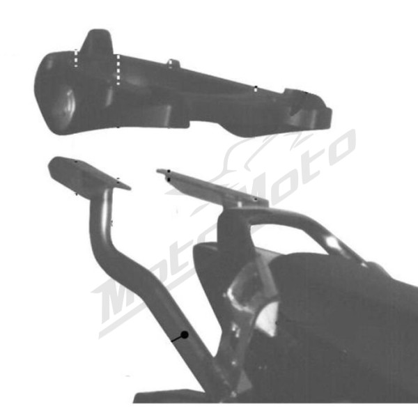 KAPPA Rear storage box bracket Suzuki SV 650-100 03-08