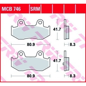 BRAKE PADS TRW MCB746 STANDARD