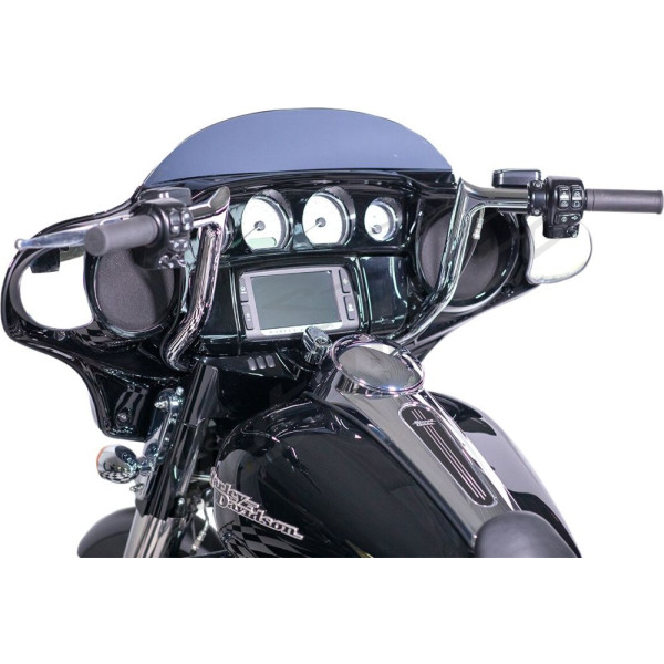 FAT BAGGERS INC. Pointed Top Vairo kompl. chromuotas 91.5x25.5cm Harley Davidson FLHT / FLHTC / FLHTCUTG / FLHTK 1584-1800 08-13