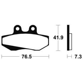TECNIUM Street Organic Brake pads MA152 Aprilia / Beta / Gilera / Rieju / Sherco 50-125cc 86-09