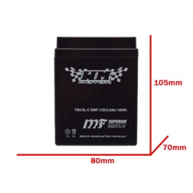 Battery YB2.5L-C SMF 12V / 2,5Ah