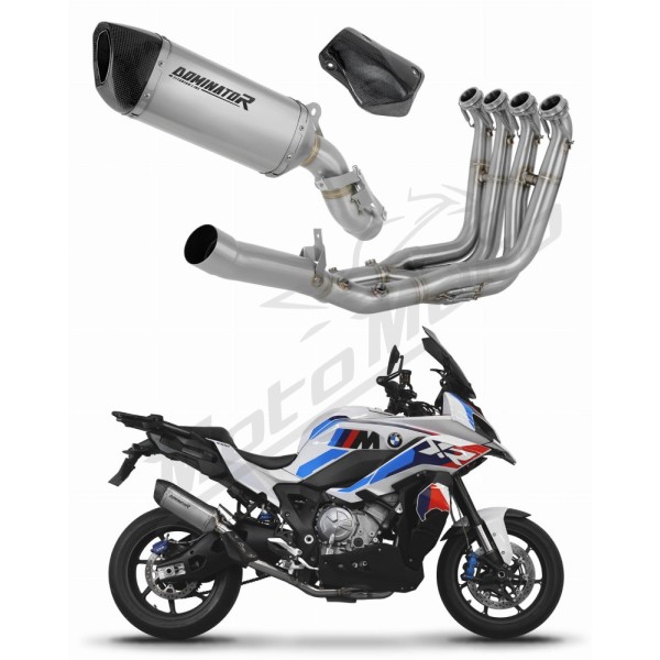 BMW M1000XR 2020-2026 Dominator Full Exhaust System Collector Silencer Titanium HP6 + dB killer