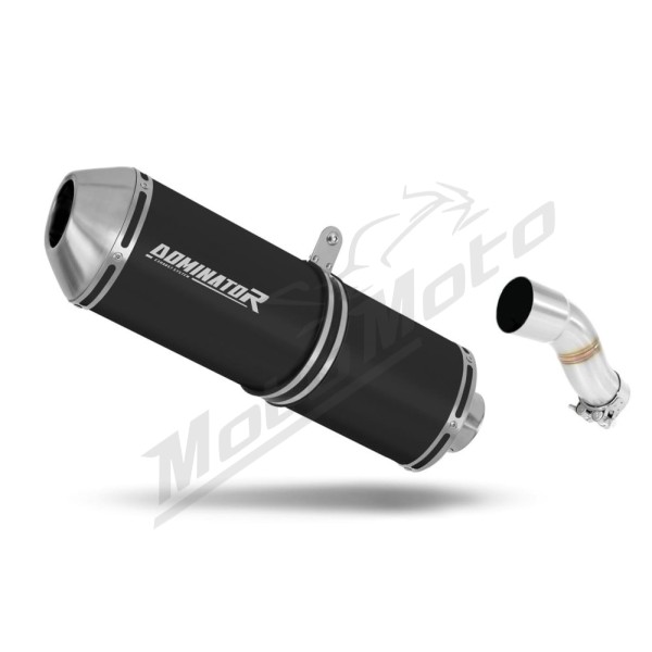Yamaha YBR 250 2007-2013 Dominator Exhaust Silencer Muffler OVR BLACK + dB killer