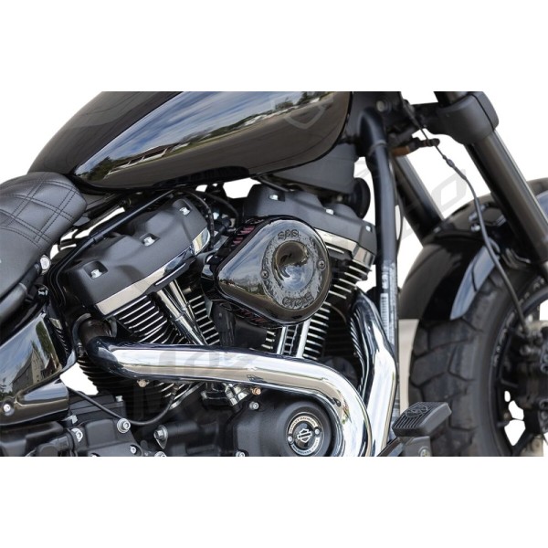 S&S CYCLE Mini Teardrop Stealth oro filtro rinkinys Harley Davidson FLDE / FLFB / FLFBS 1750-1977cc 17-25