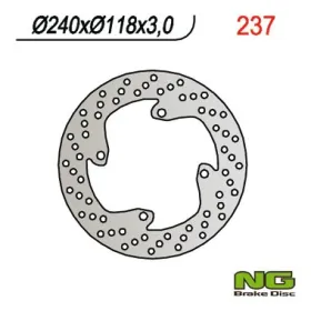NG BRAKES Priekinis fiksuotas stabdžių diskas 240mm Honda CR / XL 125-500cc 84-91