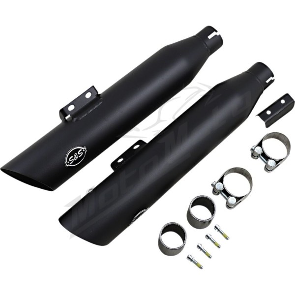 S&S CYCLE Slash-Cut Slip-On Mufflers Harley Davidson FLFB / FLFBS / FLSL 1750-1923cc 18-23