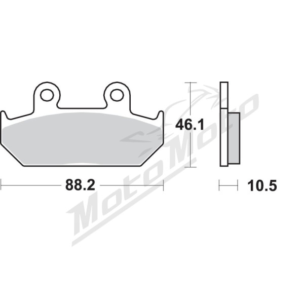 SBS HF Street 647HF Ceramic Organic Brake Pads Cagiva / Honda 500-1500cc 88-01
