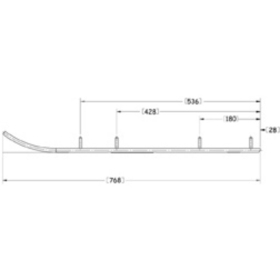Sno-X slidžių montavimo dalis Arctic Cat EXT / JAG / Lynx / Thundercat / Z / ZR 440-1000 90-97