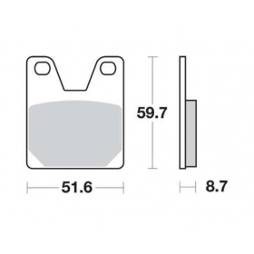 BRAKE PADS FERODO FDB2084P / MCB702 STANDARD PLATINUM