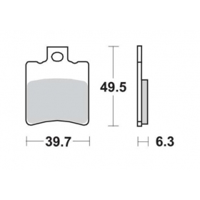 Brake pads MALOSSI MHR FT4010 / MCB674 SINTER SPORT