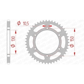 AFAM Steel Standard Rear Sprocket 520 46 teeth YAMAHA XJ6 600 09-15
