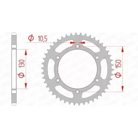 AFAM Steel Standard Rear Sprocket 520 46 teeth YAMAHA XJ6 600 09-15