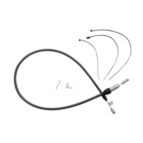 MAGNUM SHIELDING Carbn Fiber  Quick Connect Upper Clutch Cable Harley Davidson FLDE / FLHCS / FXBB / FXST 1750/1977 18-24 96.5cm