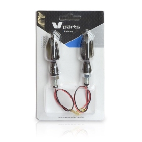 V PARTS Zinc LED Indicator Set Clear Universal