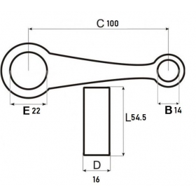 Connecting rod YAMAHA RXS