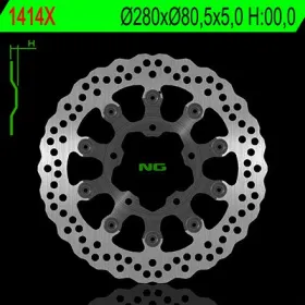 NG BRAKES Front Wave Floating Brake Disc 280mm Kawasaki ZX-6R 600-636cc 03-04