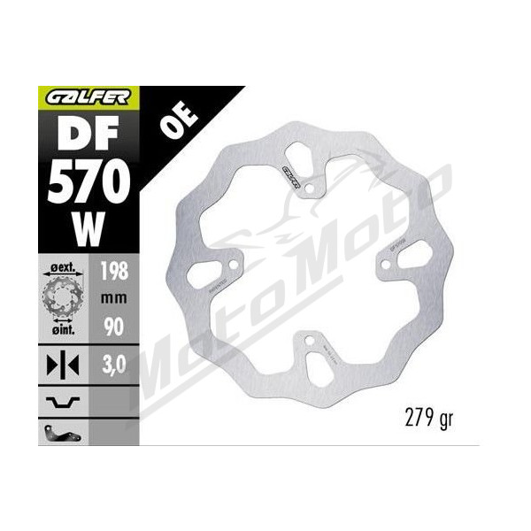 GALFER Front brake disc KTM / Husqvana / Gas Gas 65 2025