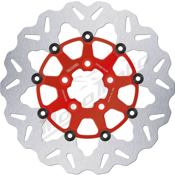 GALFER Wave® Red Rear Brake Rotor Harley Davidson XL / XG / FX / FL 750-1923cc 08-20