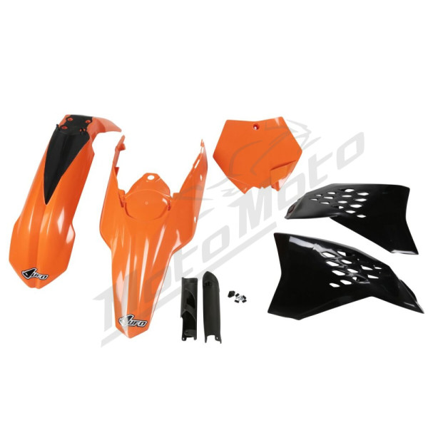UFO Orange/black Replacement Full Body Plastic Kit For KTM SX / SX-F 125-505cc 07-10