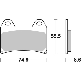 SBS stabdžių trinkelės 706RST Racing Sintered APRILIA / BENELLI / BMW / DUCATI / HUSQVARNA / KTM / MOTO GUZZI	/ VICTORY