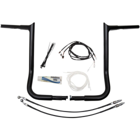 FAT BAGGERS INC. PointedTop Handlebar Kit Black 91.5x40.5cm Harley Davidson FLHT / FLHTCU / FLHX / FLRT 1690-1923 14-20