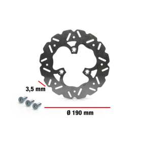 Brake disc MALOSSI Whoop Ø190 Aprilia / MBK / Peugeot / Piaggio / Yamaha 50-150 93-20
