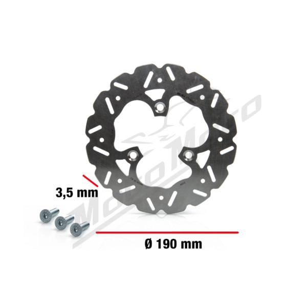 Brake disc MALOSSI Whoop Ø190 Aprilia / MBK / Peugeot / Piaggio / Yamaha 50-150 93-20