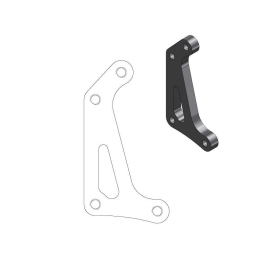 MOTO-MASTER SM Racing Front Brake Calipe Adaptor 320mm Honda CRF 250-450 15-26