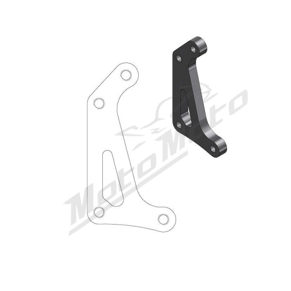 MOTO-MASTER SM Racing Front Brake Calipe Adaptor 320mm Honda CRF 250-450 15-26