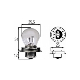 TECNIUM SB25 lemputės 12V 15W 10vnt