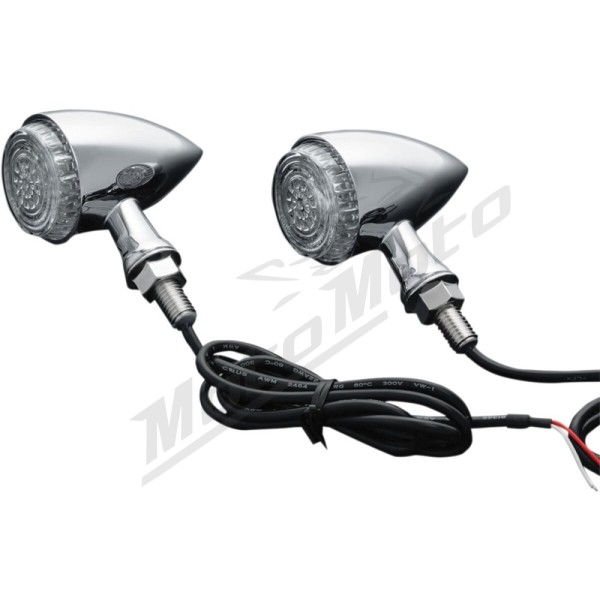 KURYAKYN Torpedo Universal Front Turn Lights M10x1.5x25mm