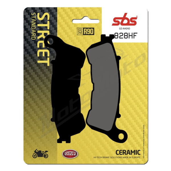SBS HF Street 828HF Ceramic Organic Brake Pads Honda / Suzuki 250-1800cc 04-18