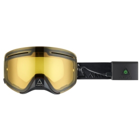 AMOQ Vision Vent+ Magnetic Motocross / Snow Goggles Blackout (Yellow, Heated Lens)