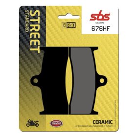 SBS CT Scooter Carbon Tech 676HF Organic Brake Pads Buell / Kawasaki / MV Agusta 750-1000cc 96-08