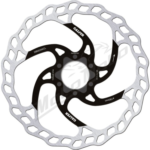 GALFER Fixed Disc Wave® Center-Lock ø180 mm