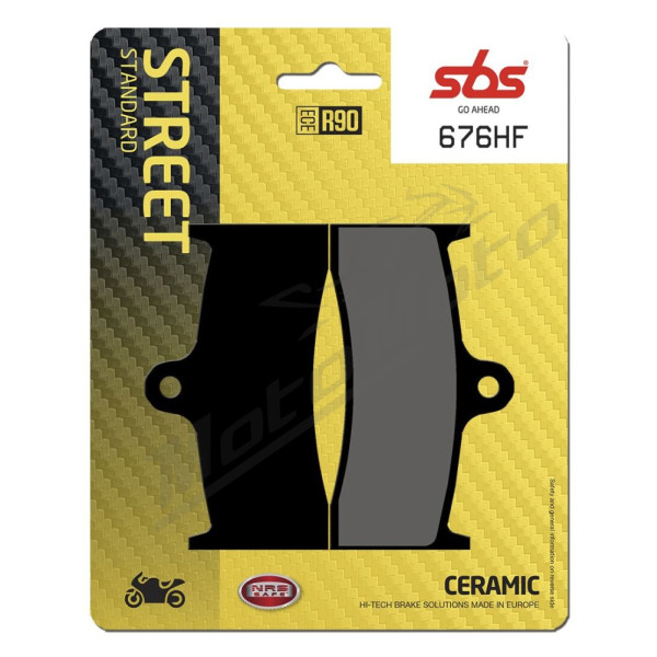 SBS CT Scooter Carbon Tech 676HF Organic Brake Pads Buell / Kawasaki / MV Agusta 750-1000cc 96-08