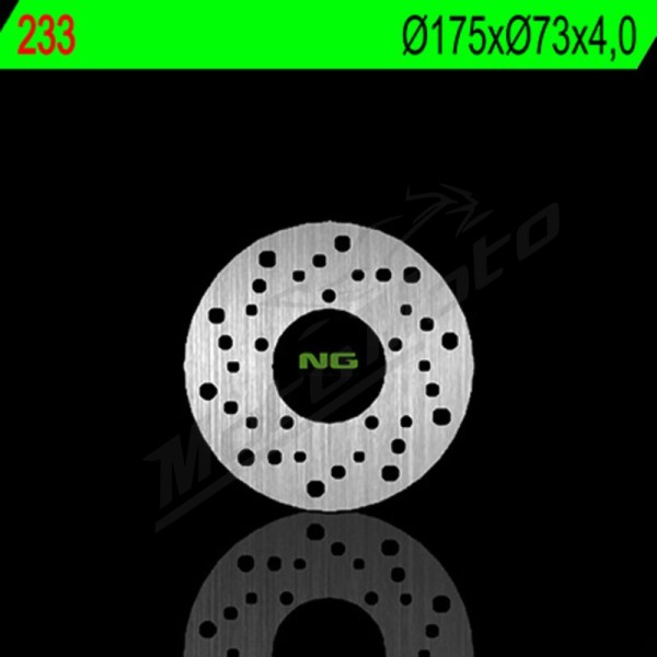NG BRAKES Round Fixed Brake Disc Derbi / Piaggio 50 97-19