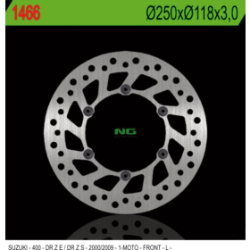 NG Front Fixed Brake Disc 250x118x3mm Suzuki DR-Z 400cc 00-09