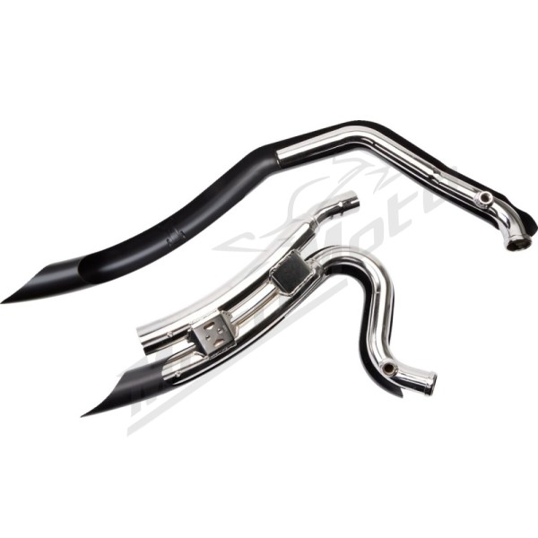 COBRA "Speedster Swept" trumpa išmetimo sistema Juoda  Harley Davidson FXD / FXDB / FXDC / FXDF / FXDL / FXDWG 1450-1800cc 06-11