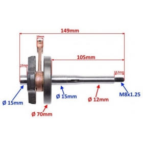 Crankshaft GILERA / PIAGGIO 50cc 2T