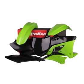 Polisport plastikų komplektas Kawasaki KX 250cc 09-12 Žalia / Juoda