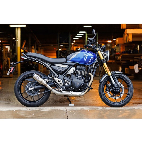 S&S CYCLE Grand National Slip-On Muffler Triumph Scrambler / Speed 400cc 24-25