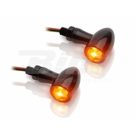 V PARTS Aluminium LED Indicator Set Clear Universal 2pcs