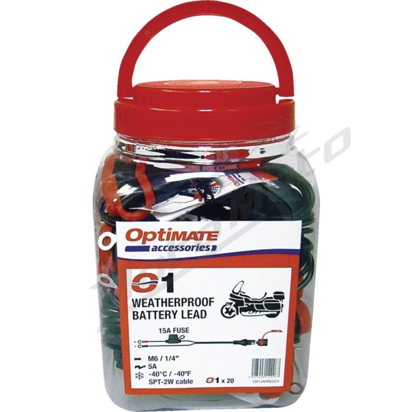 TECMATE 1/4 Eyelet Battery Connection Lead 12V 20pc. 