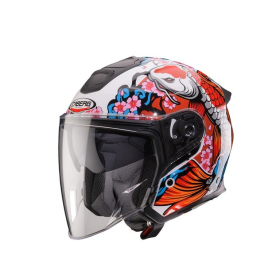 Helmet Open Jet Caberg Flyon II Koi white/red/orange/blue
