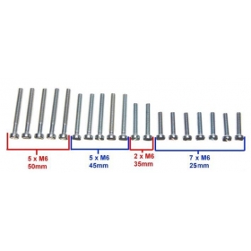 Bolt set M5 / M6 24pcs