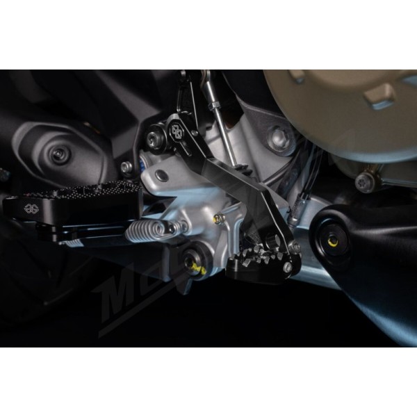 GILLES TOOLING Bėgių perjungimo ir stabdžių kojelių kompl. Ducati Mulistrada V4 1200RS 2024