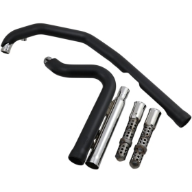 COBRA Speedster Short 909 Exhaust System Harley Davidson XL 883-1200cc 14-22 Black