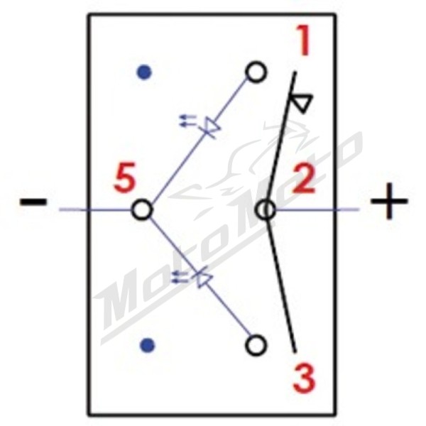 Osculati Marina R switch without toggle ON-OFF-(ON)